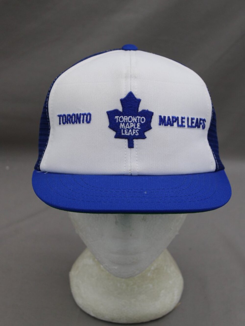 Toronto Maple Leafs Hat (VTG) - Two Tone Trucker Ted Fletcher - Adult Snapback